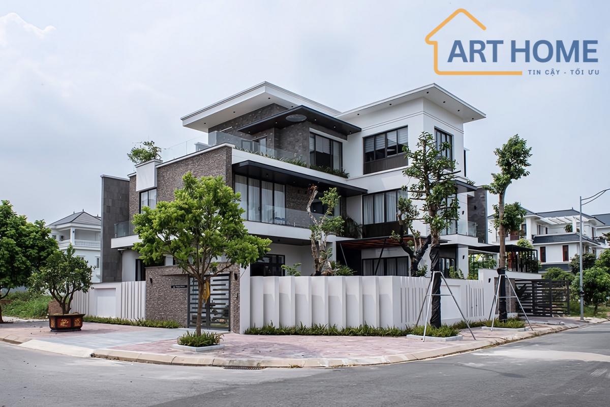 Thiết kế thi công ngoại thất nhà phố hoàn thiện
